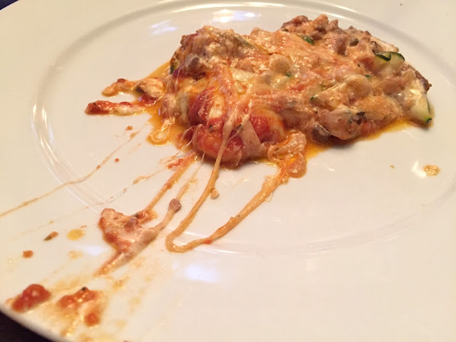 zucchini lasagna plated