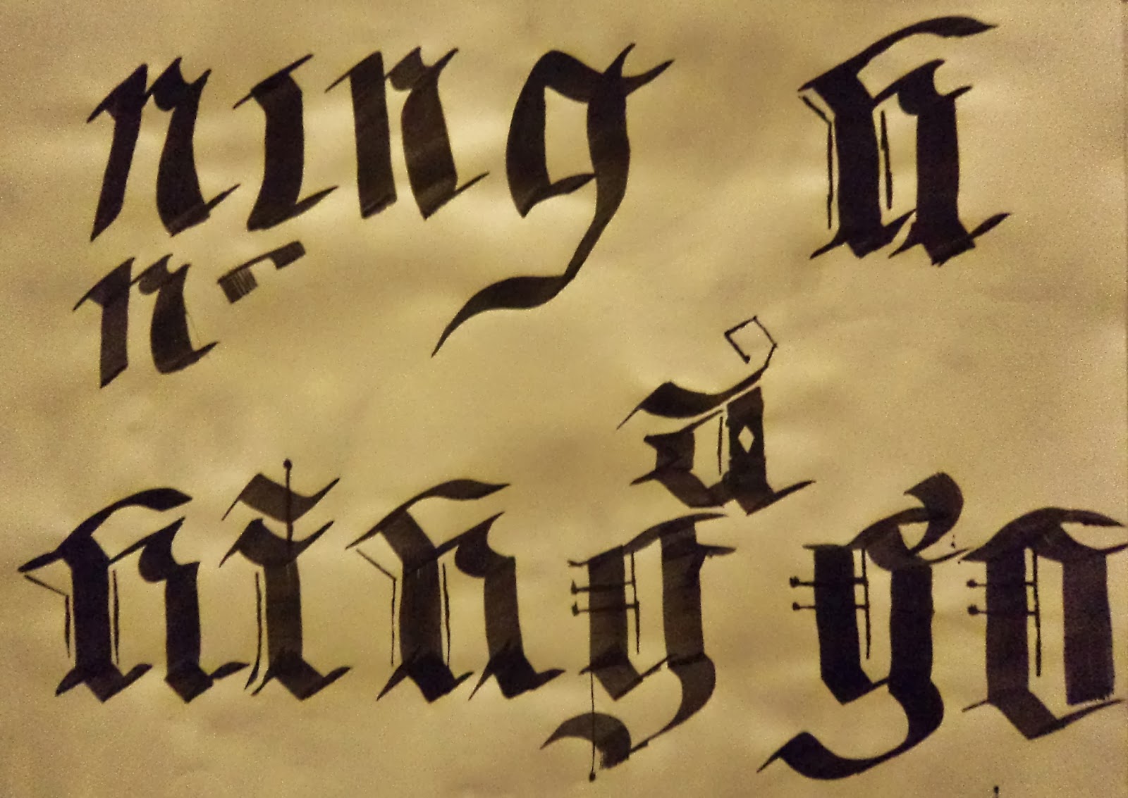 RAVENSBOURNE FOUNDATION YEAR BLOG: CALLIGRAPHY WORKSHOP