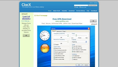ClocX, Desktop Widget