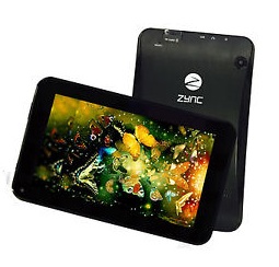 Exclusive Launch Zync Quad 7i Tablet (Quad Core,7″, 512MB RAM, 8GB, 2800 mAH, BT) just for Rs.2773 Only @ ebay