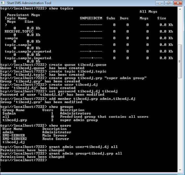 Mule ESB Tutorials TIBCO Enterprise Message Service (EMS) Commands