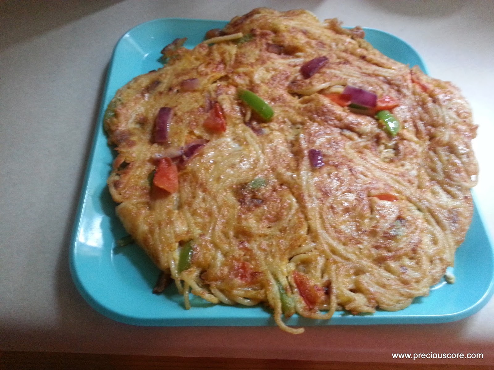 SPAGHETTI OMELETTE RECIPE GOOD FOR BREAKFAST Precious Core