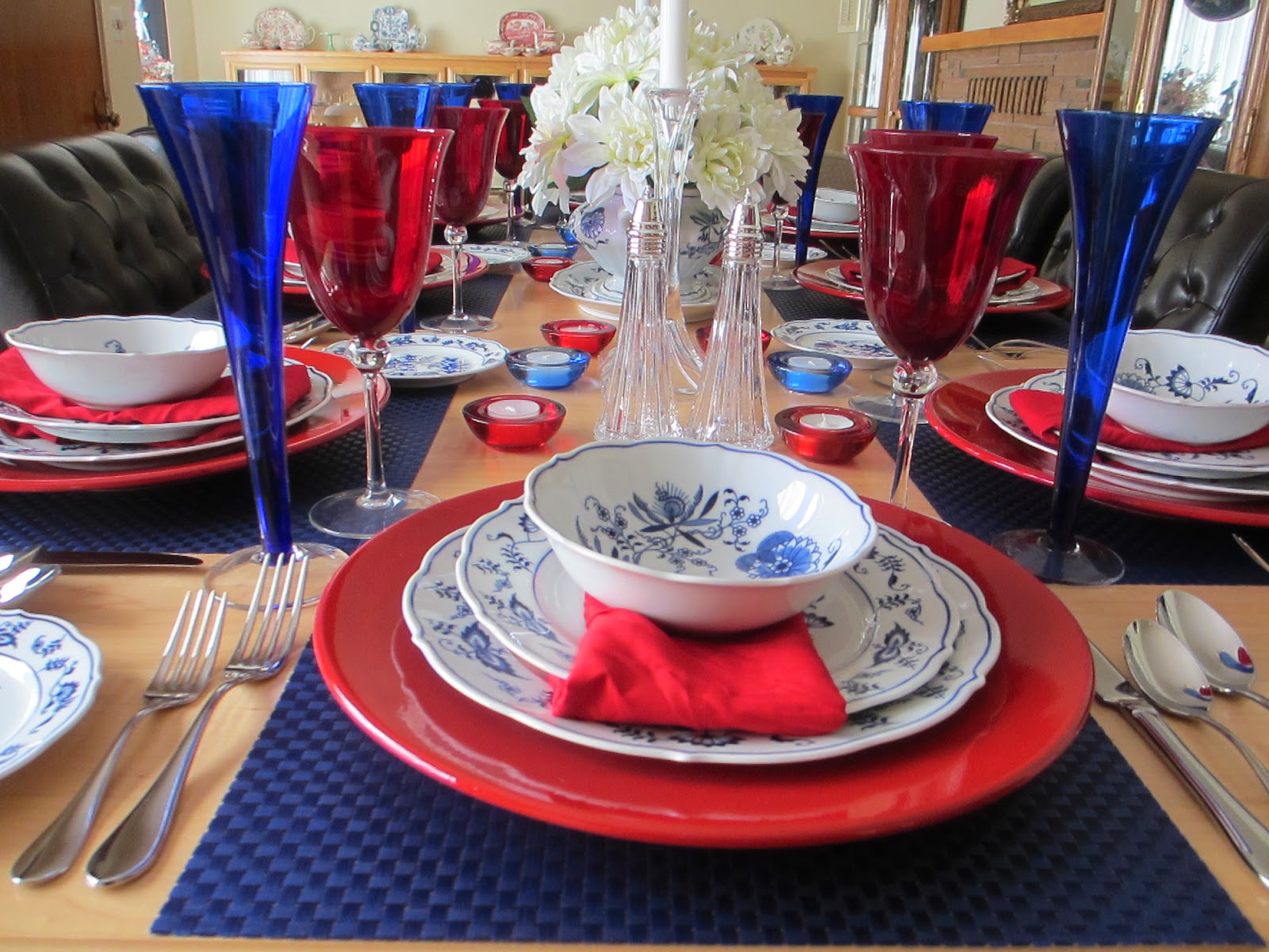 The Guest Blue Danube 4th of July Tablescape