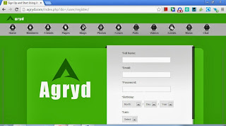 Sign Up Page Agryd