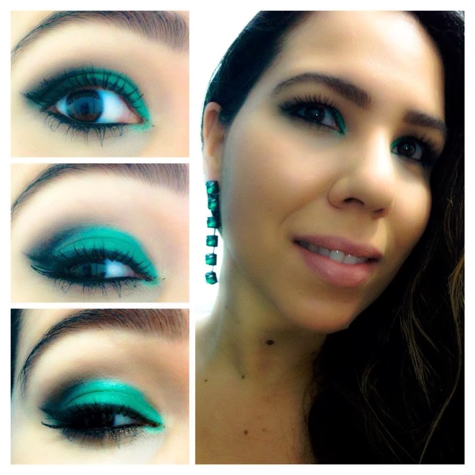 Blog Somos Cheias de Graça FOTORIAL Make verde esmeralda