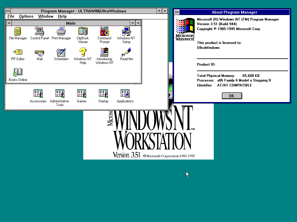 Windows 1.3. Windows NT 3.5 Интерфейс. Windows NT 3.51 Интерфейс. Microsoft Windows NT 3.1 Workstation. Windows NT 3.51 logo.