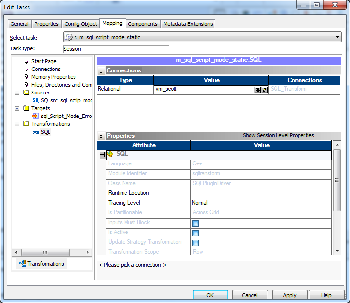 Source File: The Source file contain the information of the sql script ...