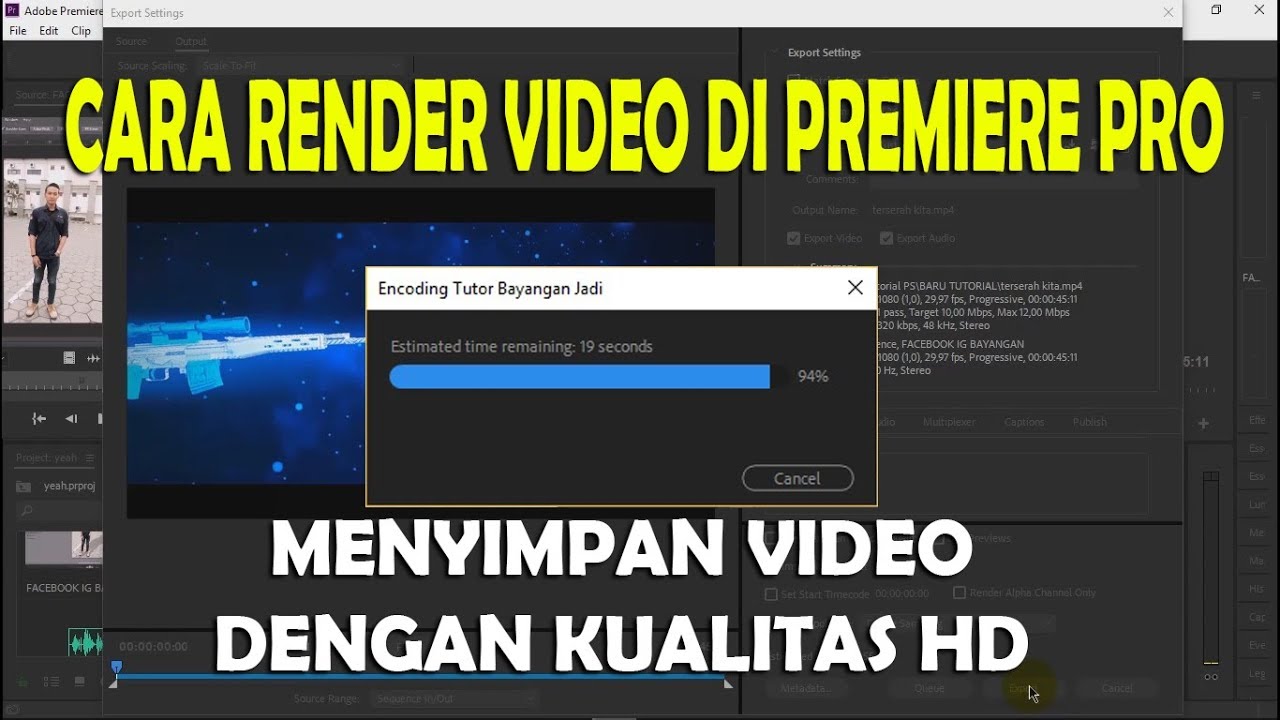 2 Cara Render Video Kualitas Hd Adobe Premiere Dengan Mudah