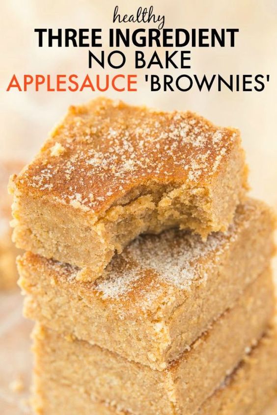 3 Ingredient No Bake Applesauce Brownies - Lissas Loves ...