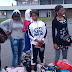 See What A Lady Did After Returning From Libya With Other Stranded Nigerians