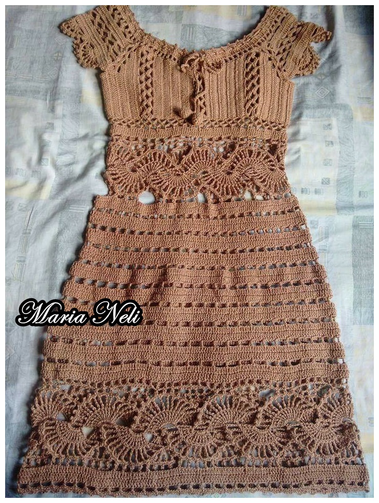 Vestido em crochê - passo a passo 