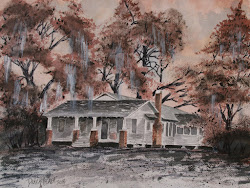 watercolor paintings of old houses 4