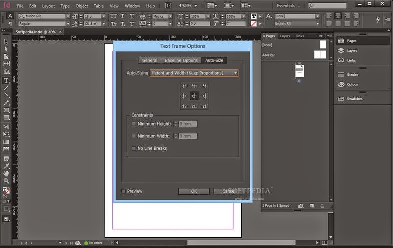Параметры текстового фрейма. Ширина фрейма в индизайне. Фрейм для текста. Renders setup area to render. Выравнивание в indesign.