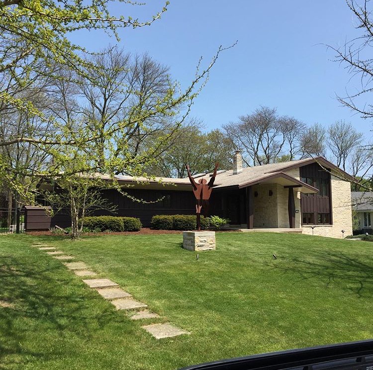 Mid Century Modern Milwaukee Donald Grieb 118 West Bergen Drive, Fox