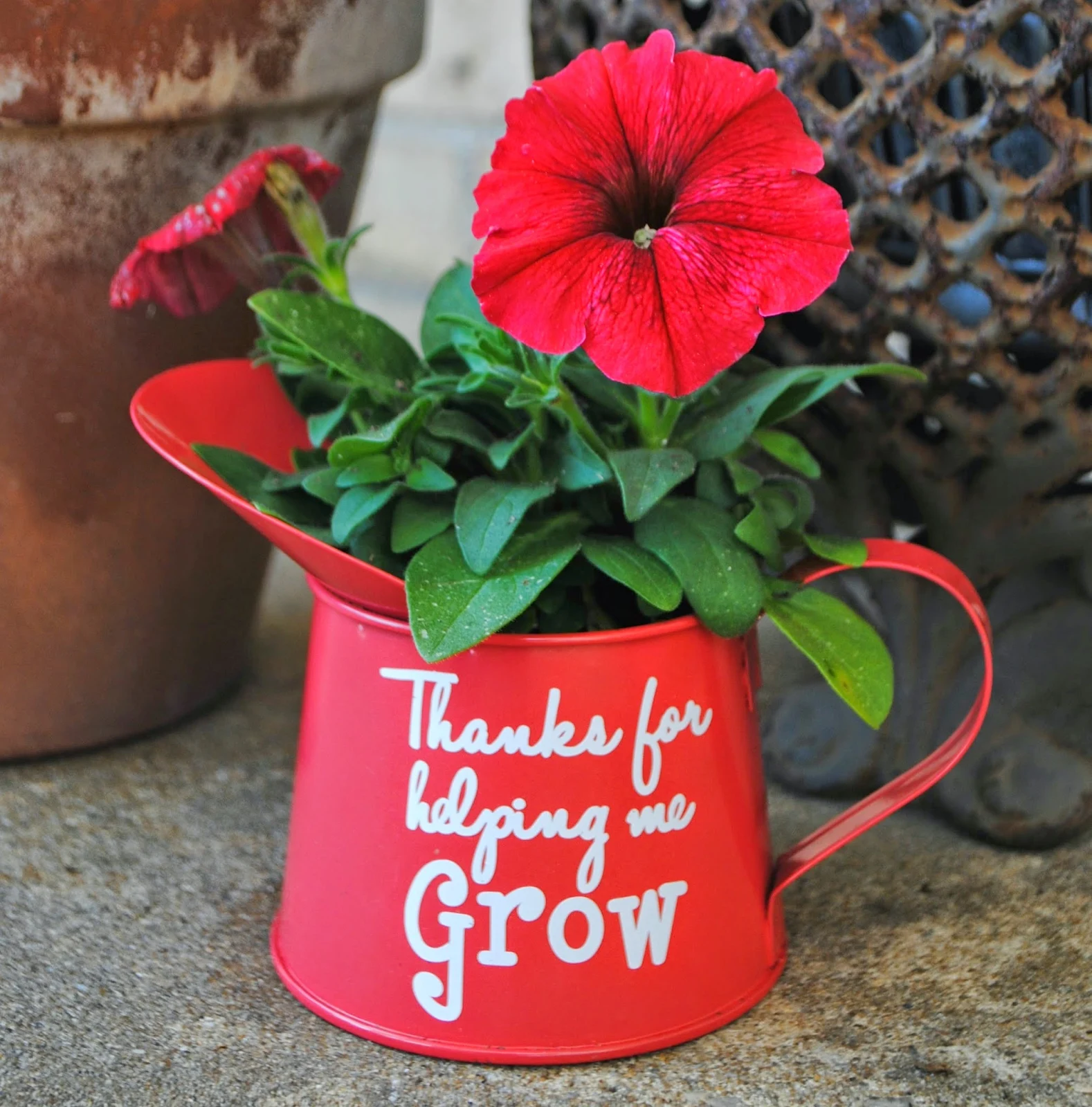 Teacher Gift Idea: 'Thanks for Helping Me Grow' Flower  (Free Studio Cut File)