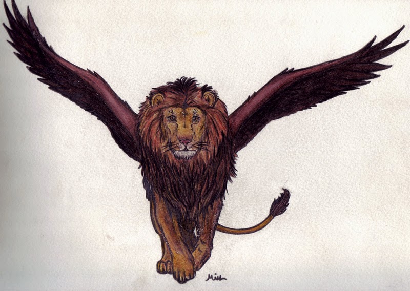 Лев с орлиной головой. Летающий Лев. Крылатый Лев. Крылатый Лев в мифологии. Крылатый Лев арт.