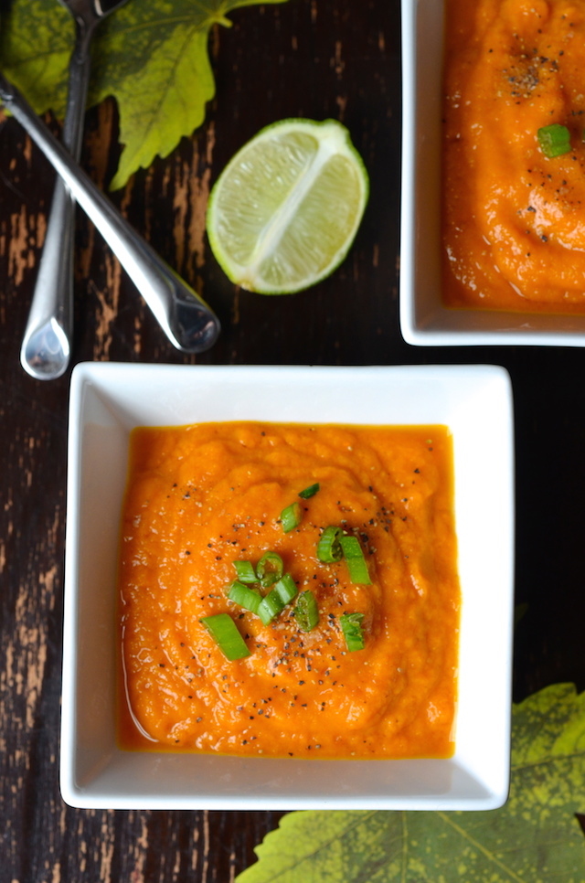 Creamy Roasted Carrot Ginger Soup