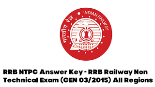 RRB NTPC Answer Key RRB NTPC Answer Key