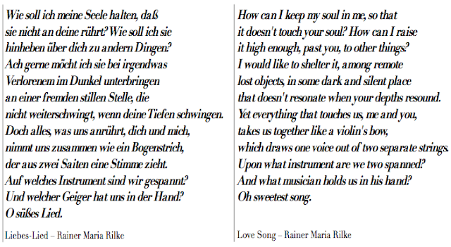 Liebes-Lied / Love Song - Rainer Maria Rilke