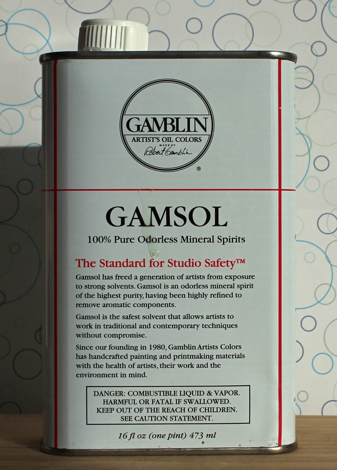 Gamblin Gamsol Mineral Spirits 16 fl oz - arts & crafts - by owner