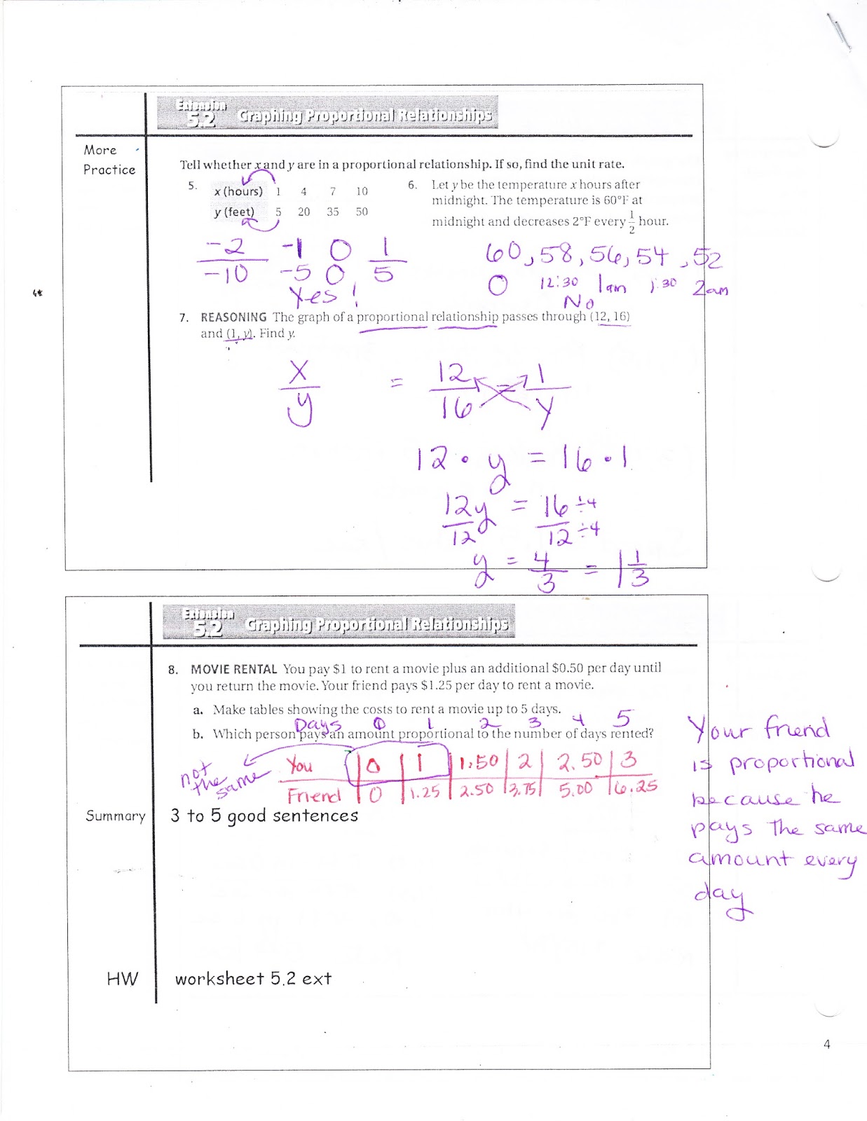 worksheet Graphing Proportional Relationships Worksheet ms jeans classroom blog 5 2 extension graphing proportional relationships