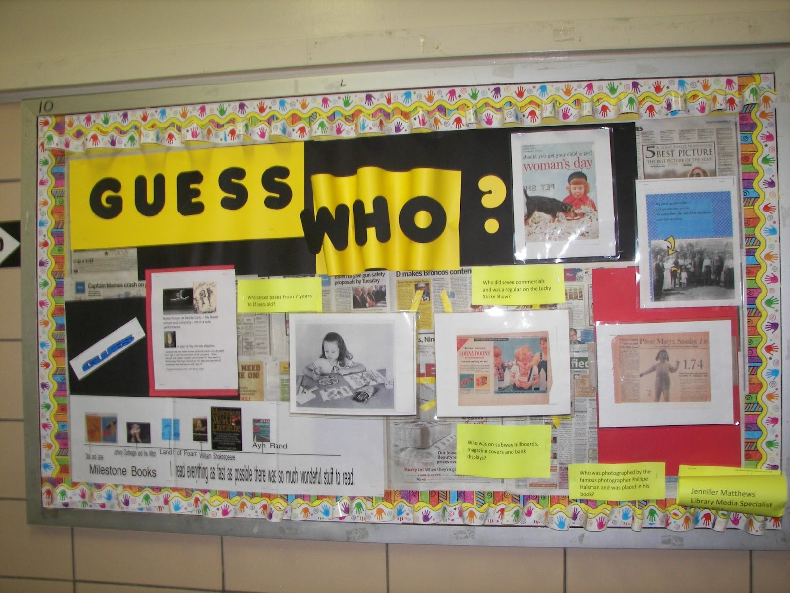 Technology Space Guess Who Bulletin Board