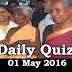 Daily Current Affairs Quiz - 01 May 2016