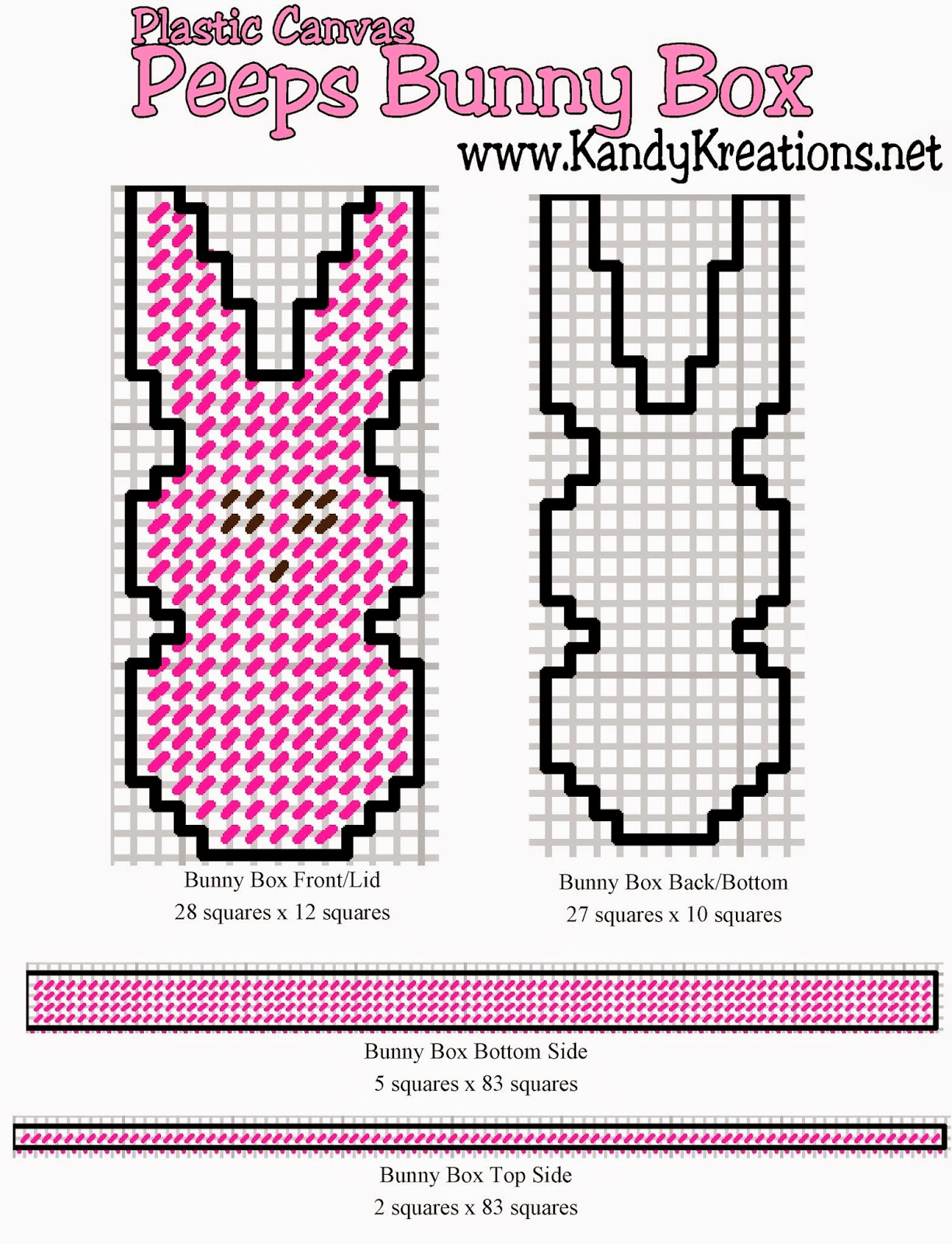 Free Printable Easter Plastic Canvas Patterns