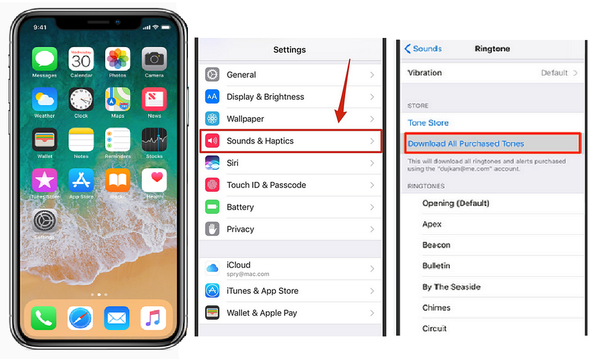 how do i get my iphone message app back