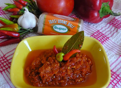 Sambal Badjak / Sambal Bajak (Indonesian traditional chilly condiment)