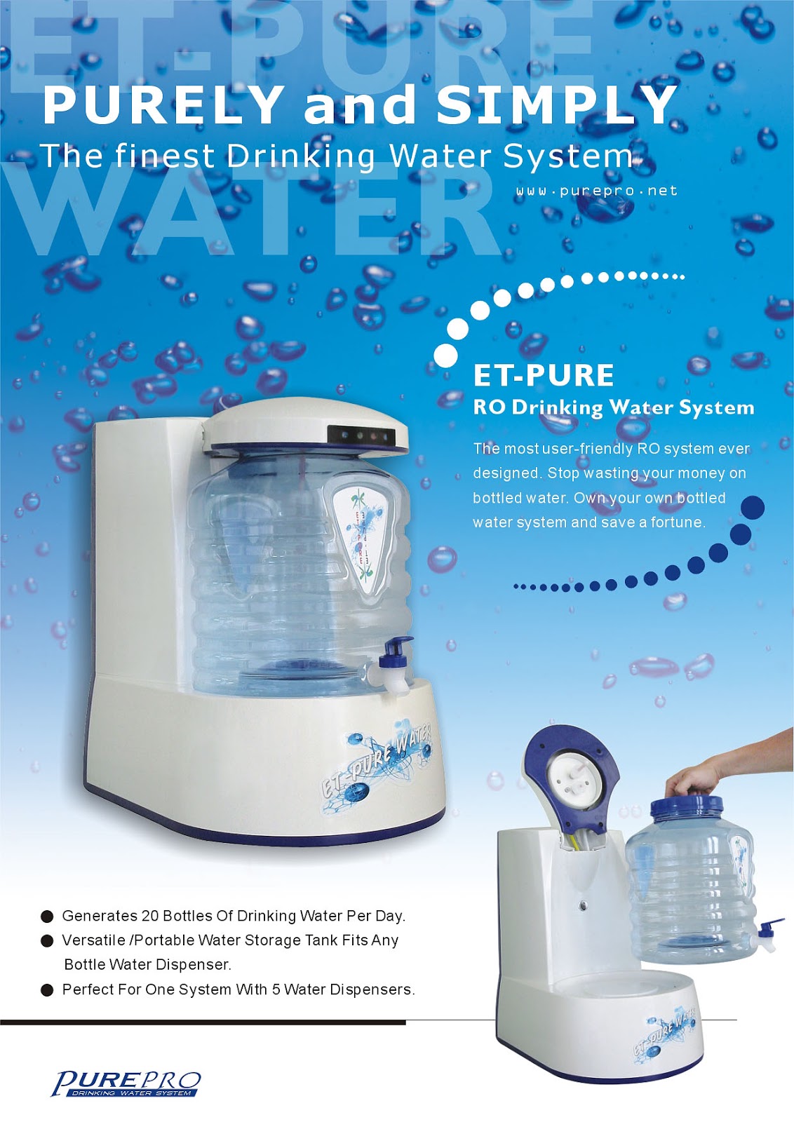 PurePro® ET-PURE Reverse Osmosis Water Filter System