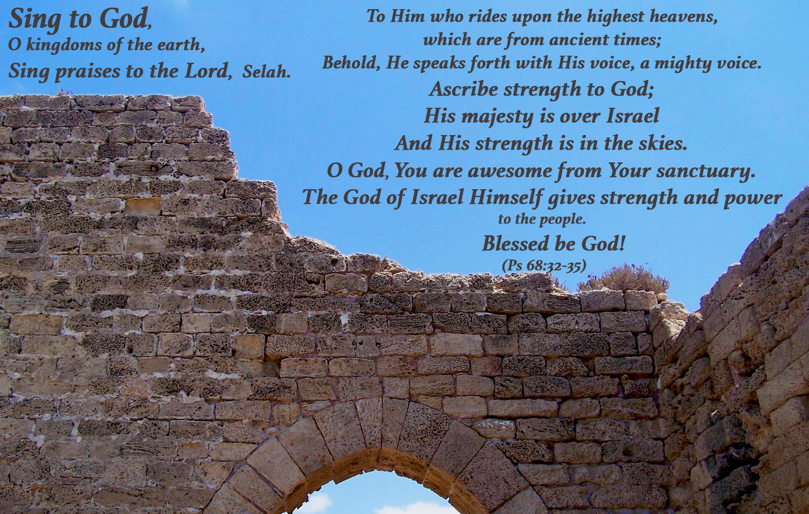 Prayer And Bible Expo Psalm 68 32 35 psalm-68-6-god-settles-the-lonely-in-families-he-leads-the-prisoners
