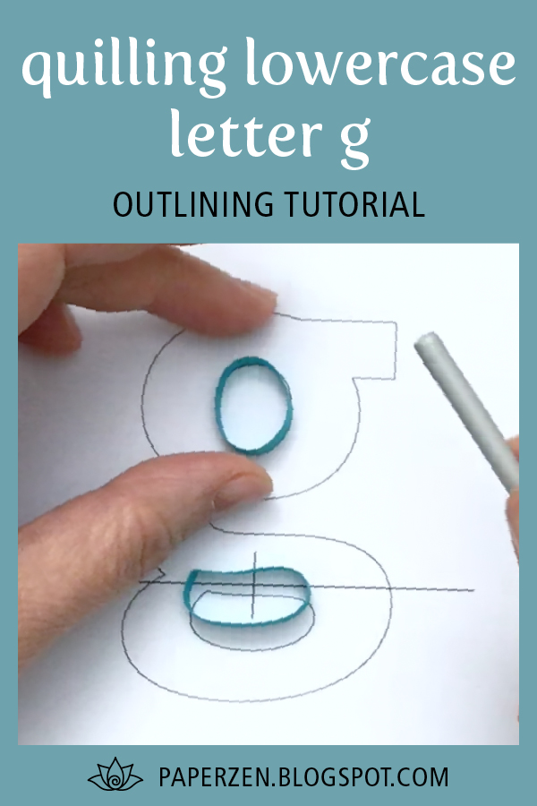 to Paper Zen Cecelia Louie Quilling Lowercase Letter g How