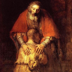 Rembrandt, El hijo prodigo (Detalle)