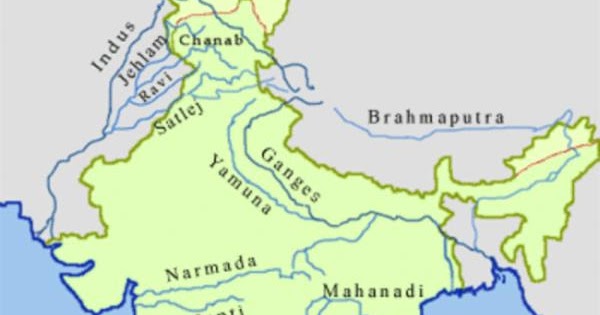 Rivers in India Length and Touching States BankExamsToday