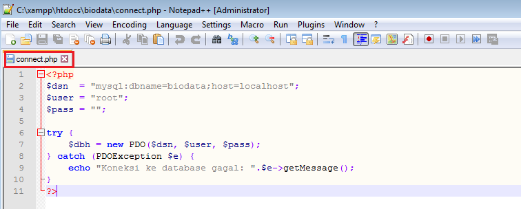 TUTORIAL MEMBUAT FORM BIODATA SEDERHANA (Input, Edit, Delete)