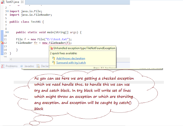 Test Engineer - Automation: Day 5: Exception Handling in Java