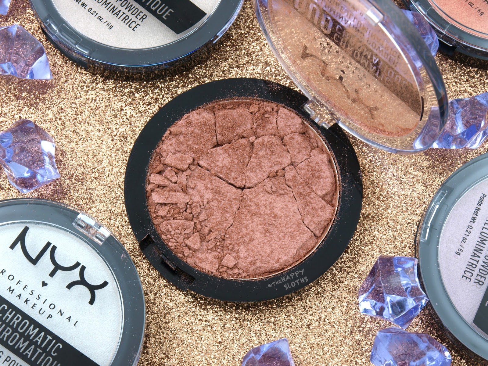NYX Duo Chromatic Illuminating Powder in "03 Crushed Bloom": Review and Swatches