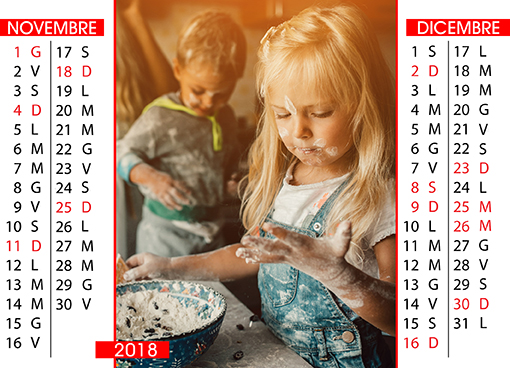 Calendario da tavolo bimestrale