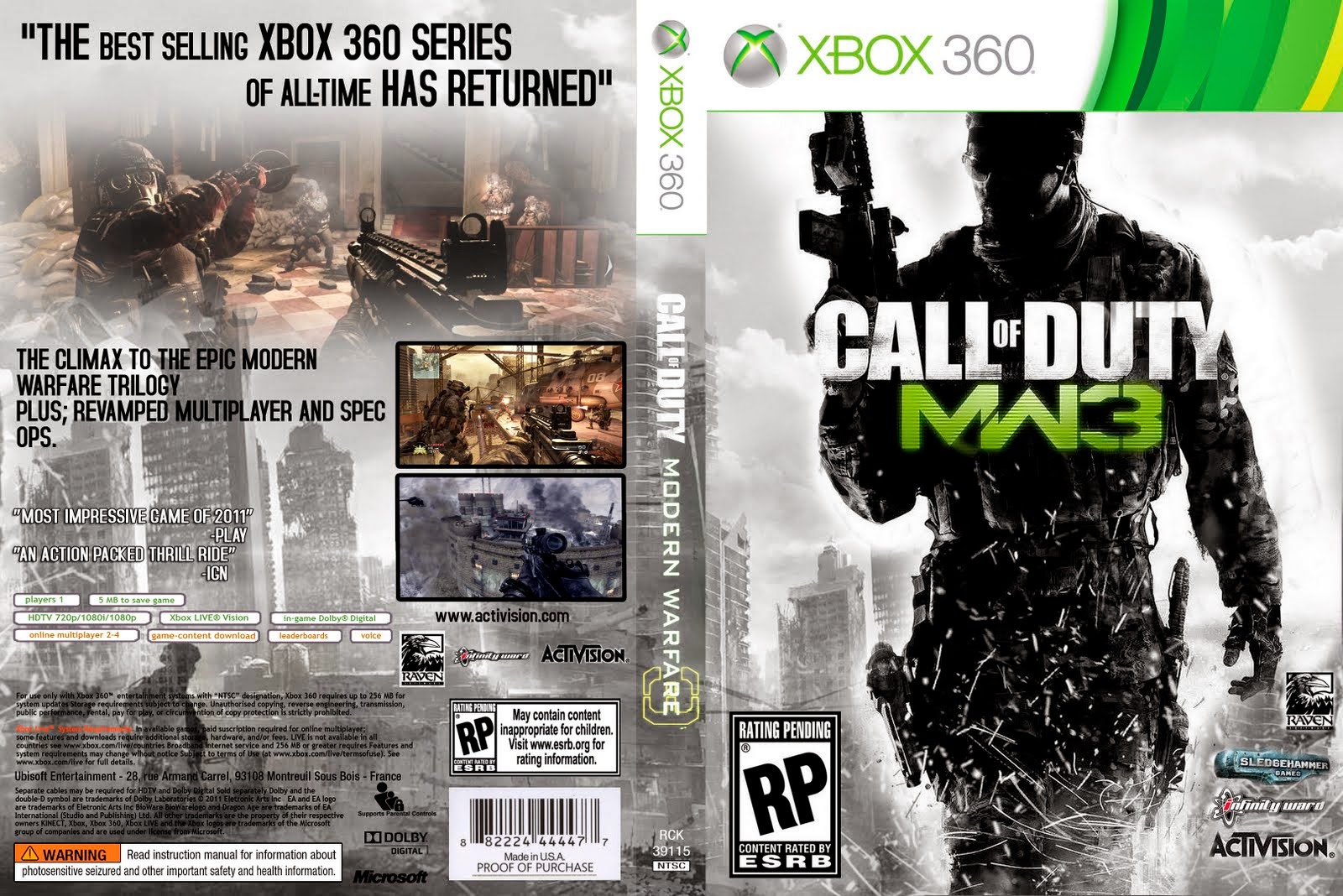 Jogo Cod Modern Warfare 3 (MW3) Xbox 360 - Plebeu Games - Tudo para Vídeo  Game e Informática