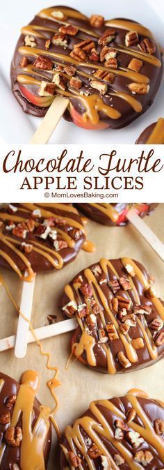 Chocolate Turtle Apple Slices are thick slices of Fuji apples covered in melted chocolate, drizzled with caramel and topped with nuts. Happy Fall y'all! I can't believe it's already here. I'm so…