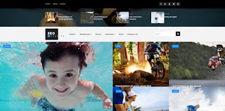 seo sports magazine blogger template