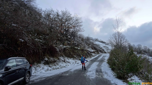 Ruta invernal por los cordales occidentales de la Sierra del Aramo; Peña del Alba, Champaza, Pelitrón y Vallonga.