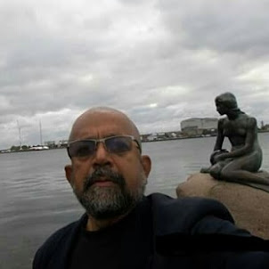 "Selfie" at Statue of "The Little Mermaid" in Copenhagen".