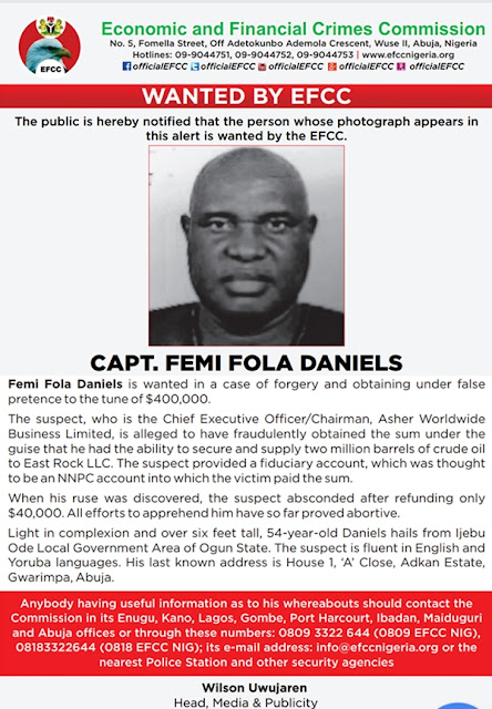 Check In To See The Face Of A Man Declared Wanted By EFCC Over $400,000 Fraud