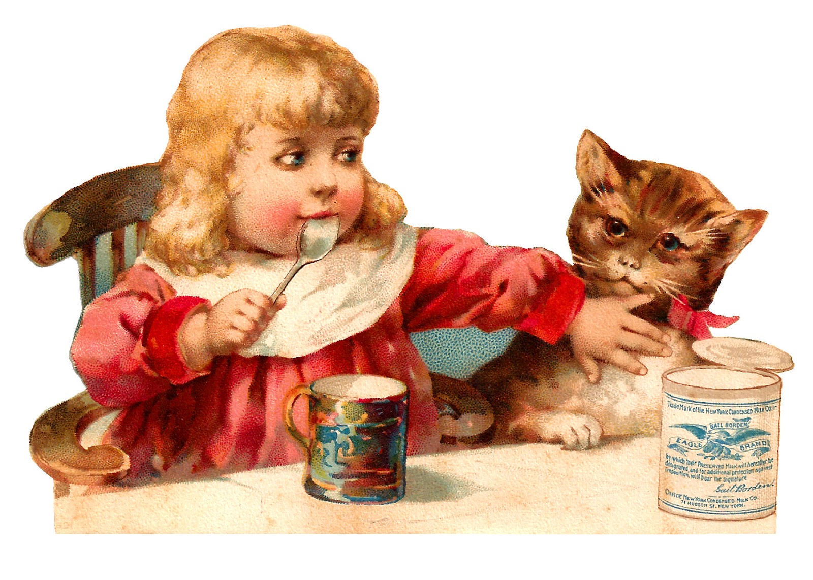 clipart girl with cat - photo #44