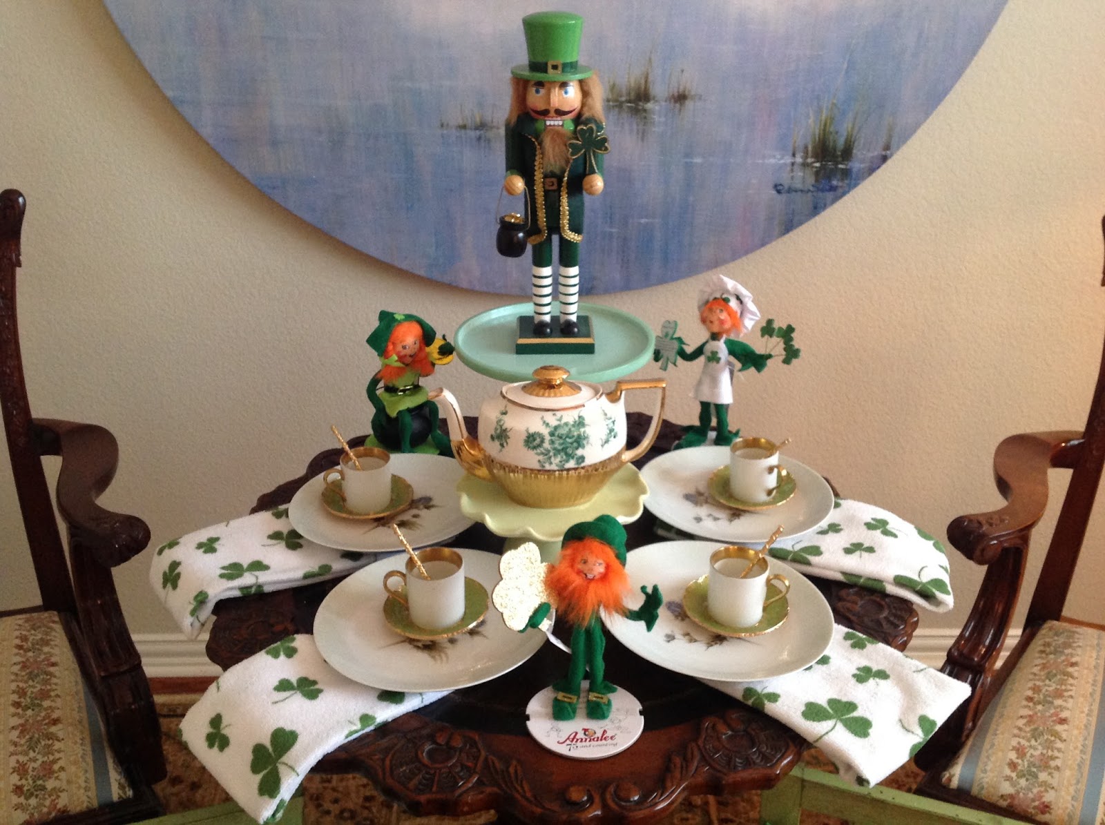 TEA IN TEXAS ST. PADDY"S DAY ENJOYING IRISH TEA LOOKING ACROSS THE SEA