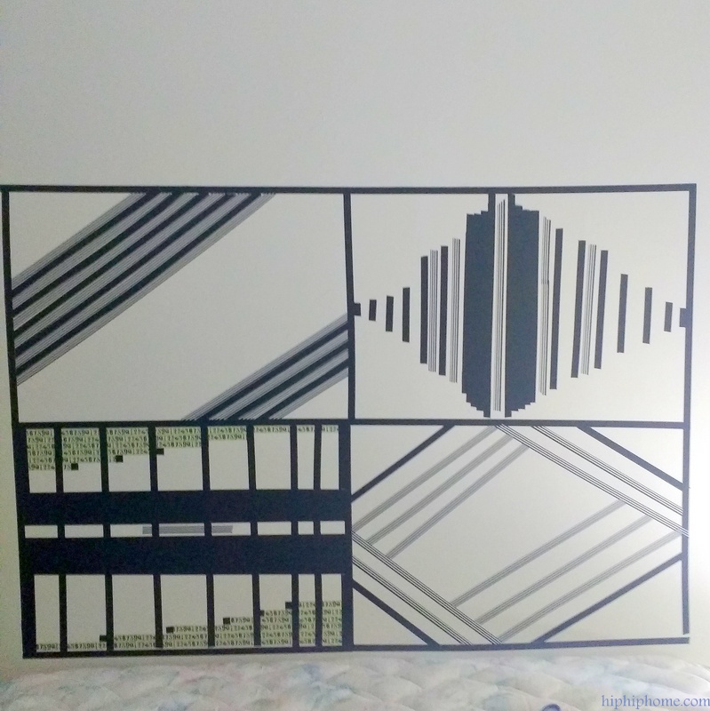 EASY WASHI TAPE HEADBOARD HIP HIP HOME!