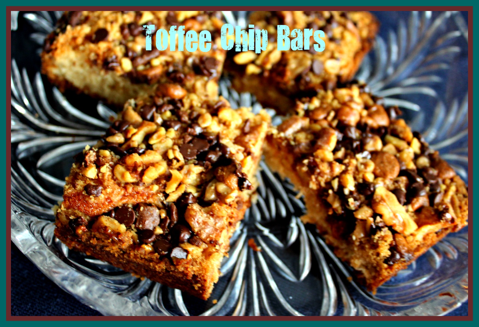 Sweet Tea and Cornbread Toffee Chip Bars!