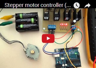 Stepper motor controller (3 Ampere) for unipolar type with Arduino